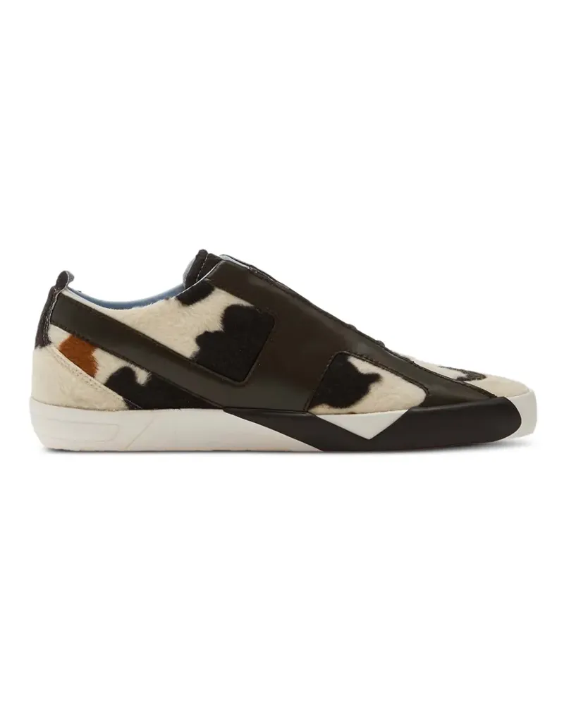 Diesel S-Slante-D Low animal-print sneakers - Nude Nude