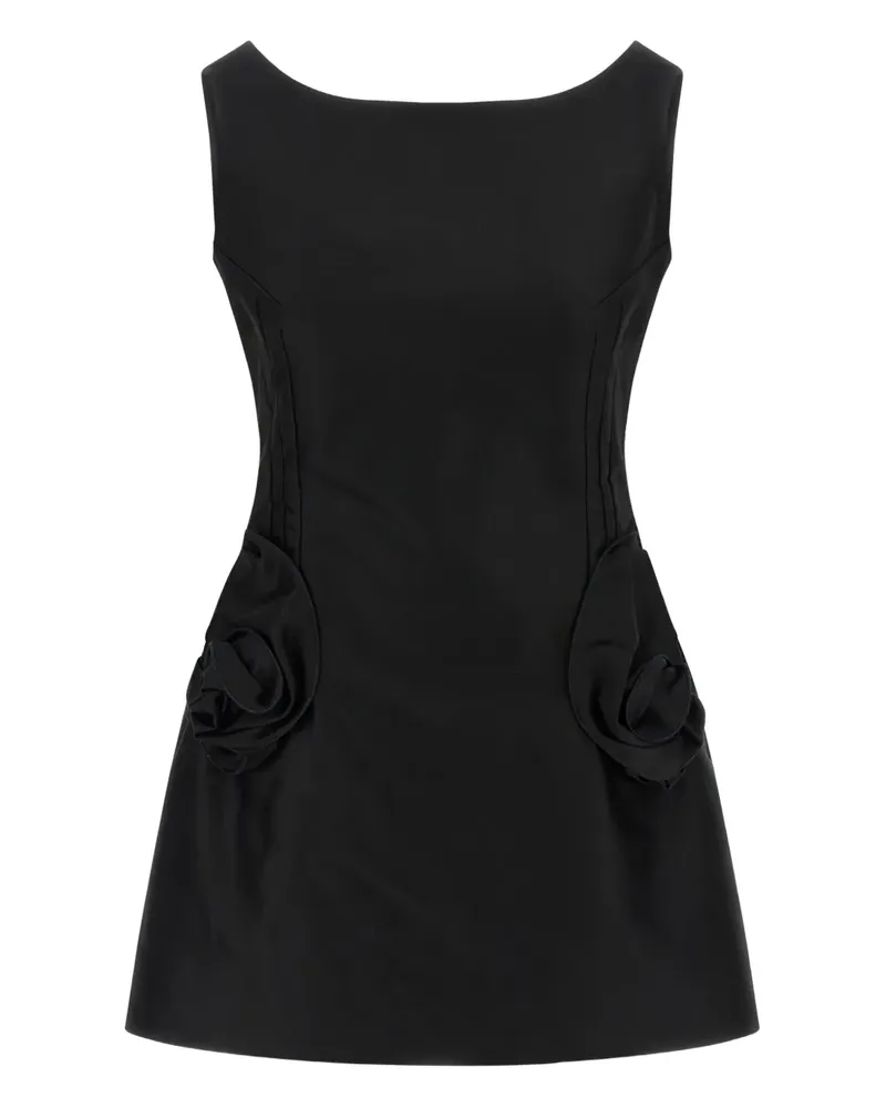 Magda Butrym Verziertes 04 Midikleid - Schwarz Schwarz