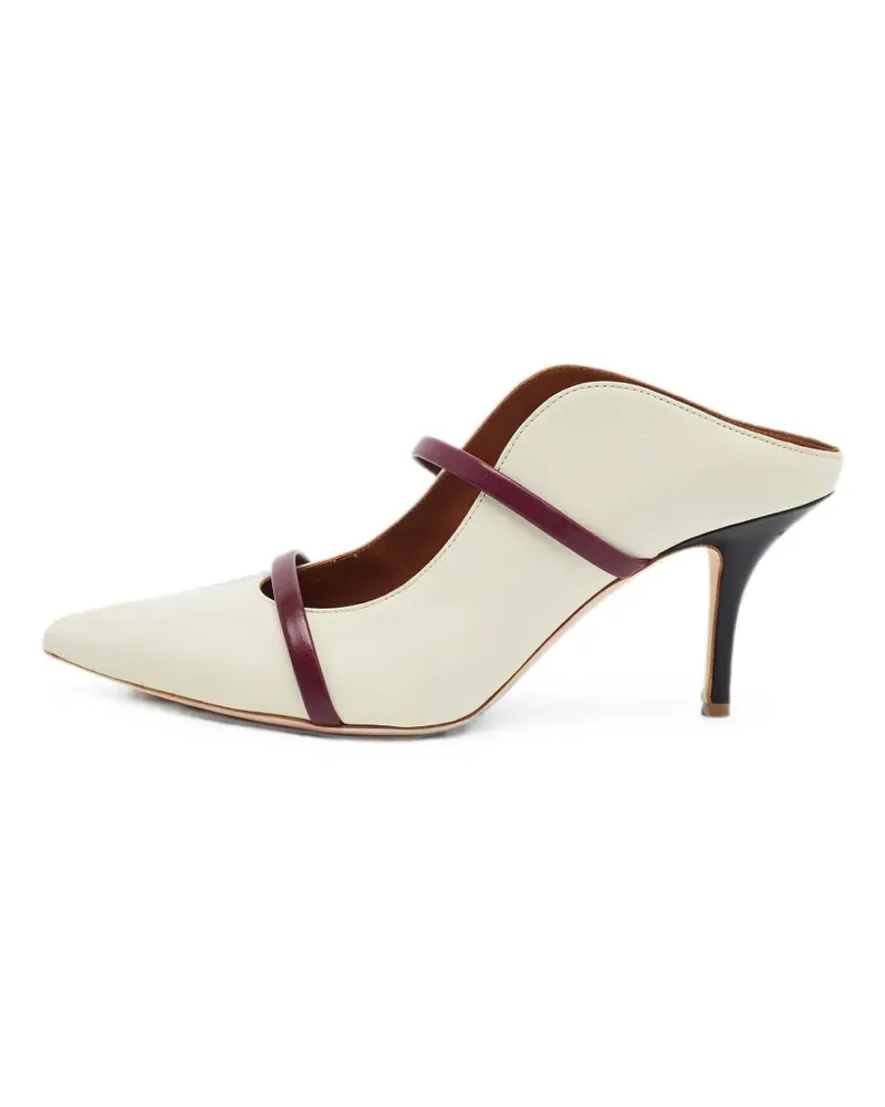 Malone Souliers Maureen curved-strap mules - Weiß Weiß