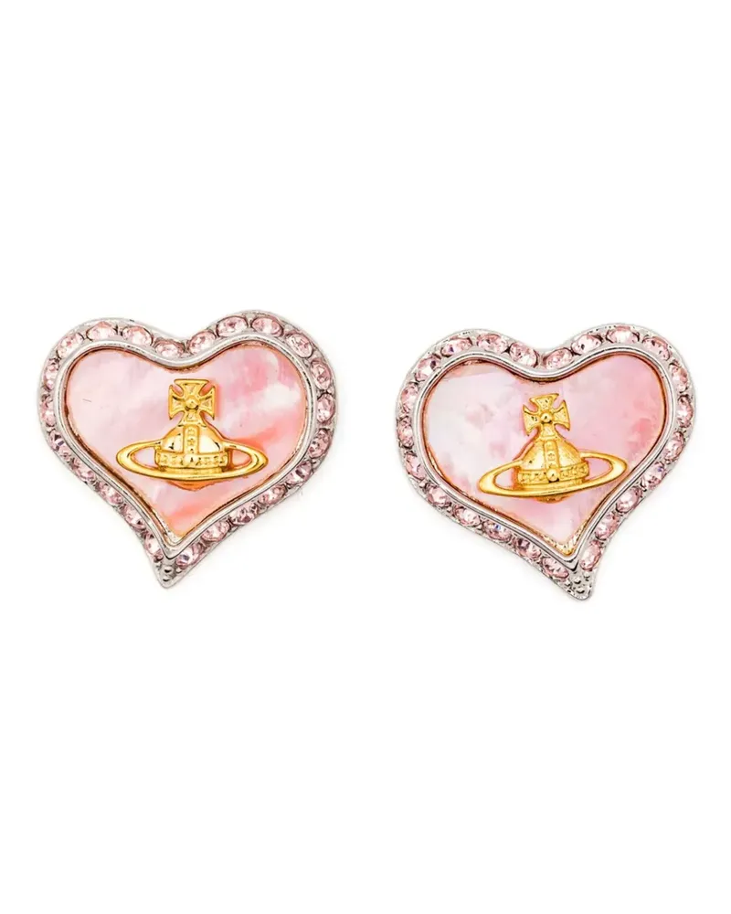 Vivienne Westwood Ohrringe mit Herzmotiv - Silber Silber