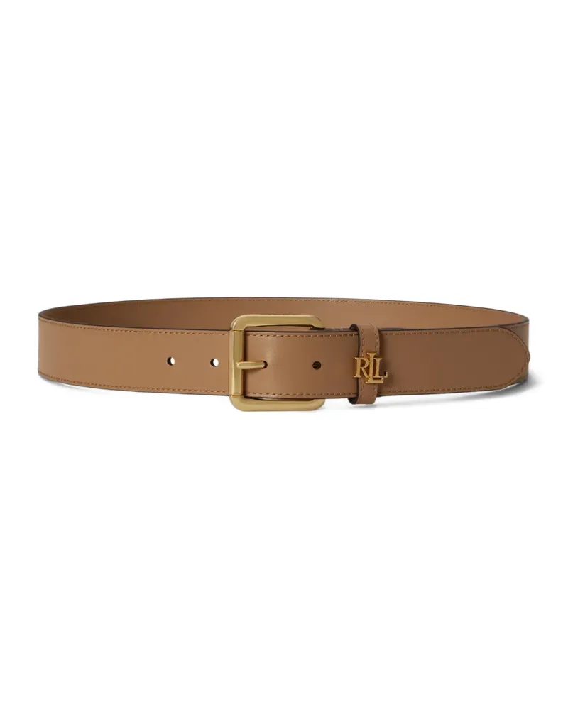 Ralph Lauren Gürtel mit Logo-Schild - Nude Nude