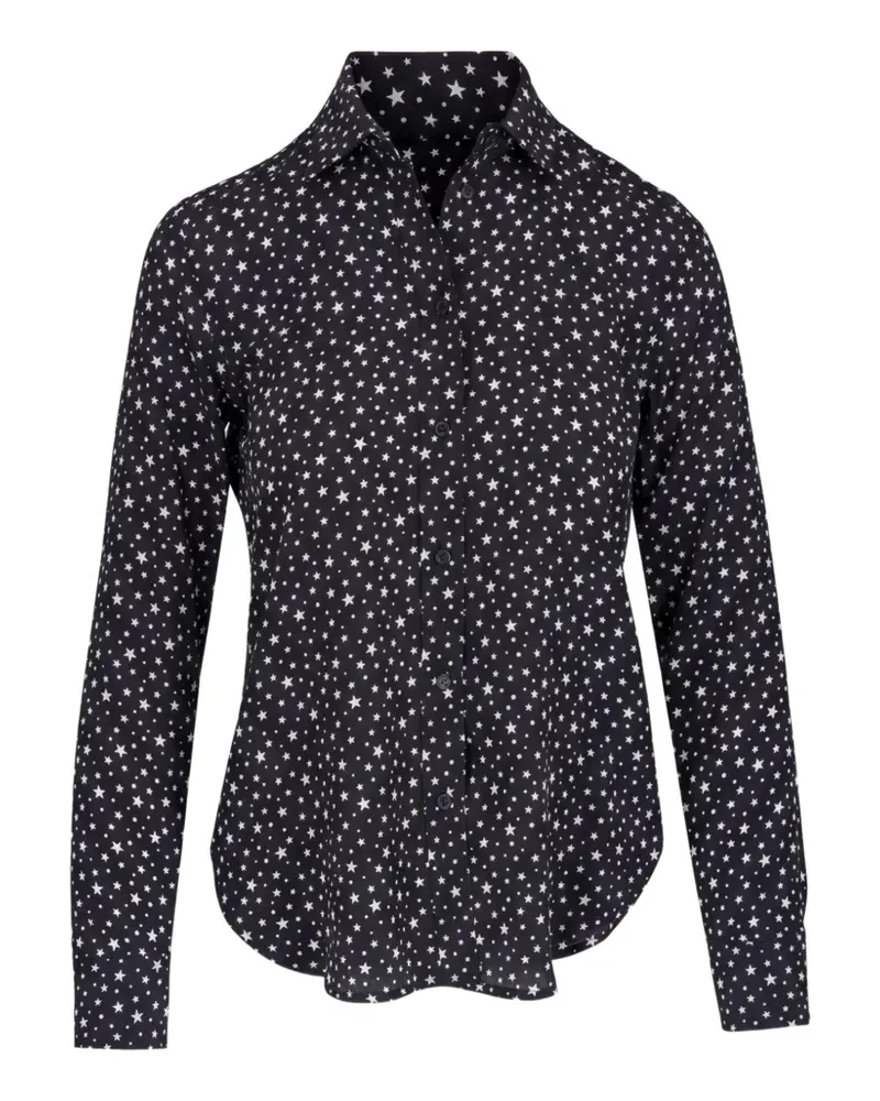 Nili Lotan Gaia Hemd mit Sterne-Print - Schwarz Schwarz