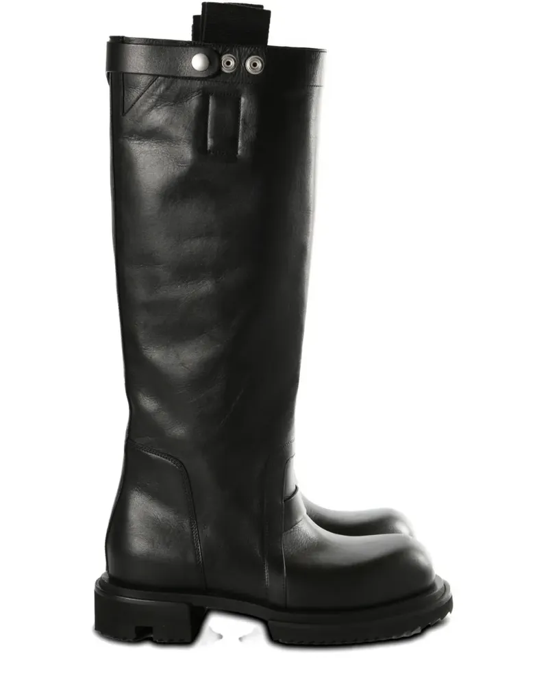 Rick Owens Stiefel mit Riemen - Schwarz Schwarz