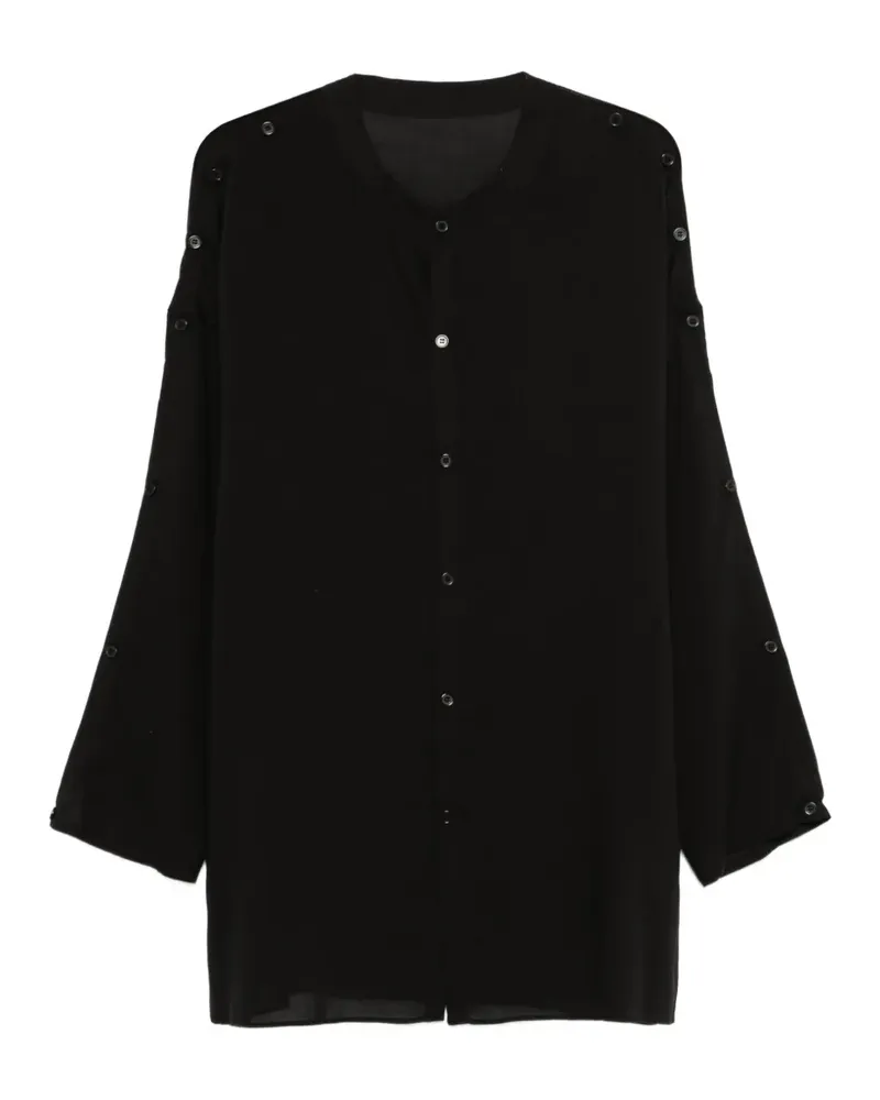 Yohji Yamamoto button shirt - Schwarz Schwarz