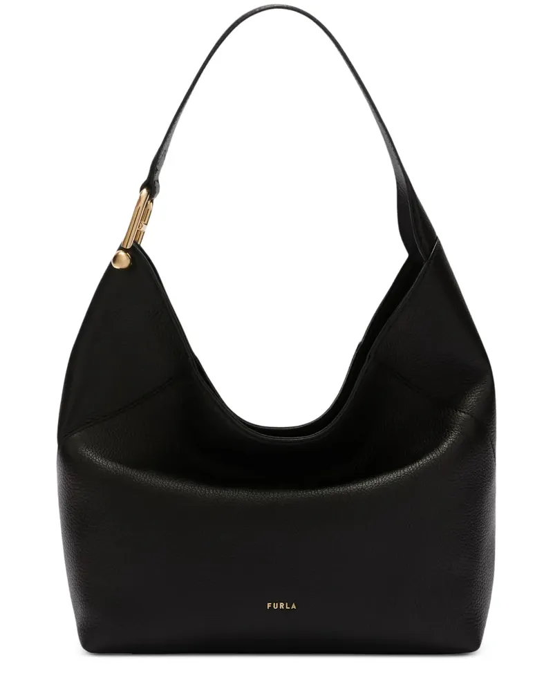 Furla Mittelgroße Lara Schultertasche - Schwarz Schwarz