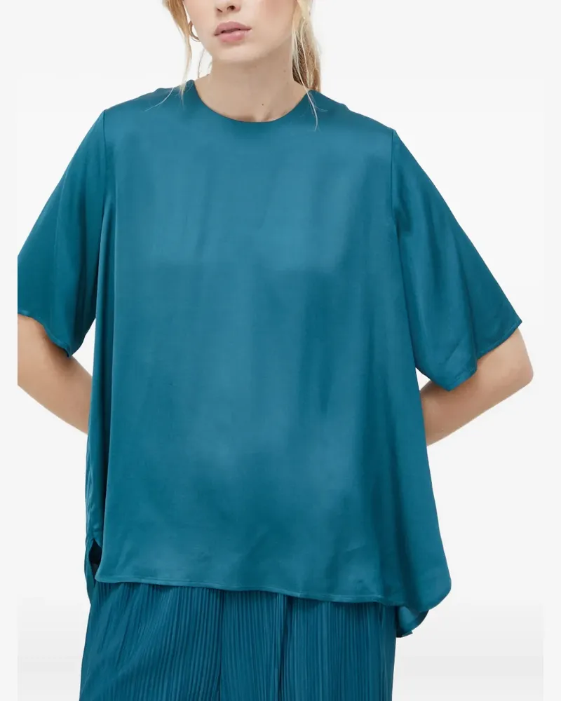 Samsøe & Samsøe Bluse mit Falten - Blau Blau