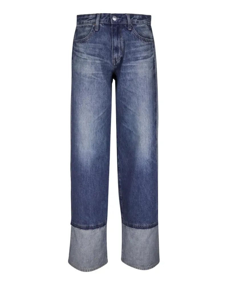 Adriano Goldschmied Adria contrast-panel jeans - Blau Blau