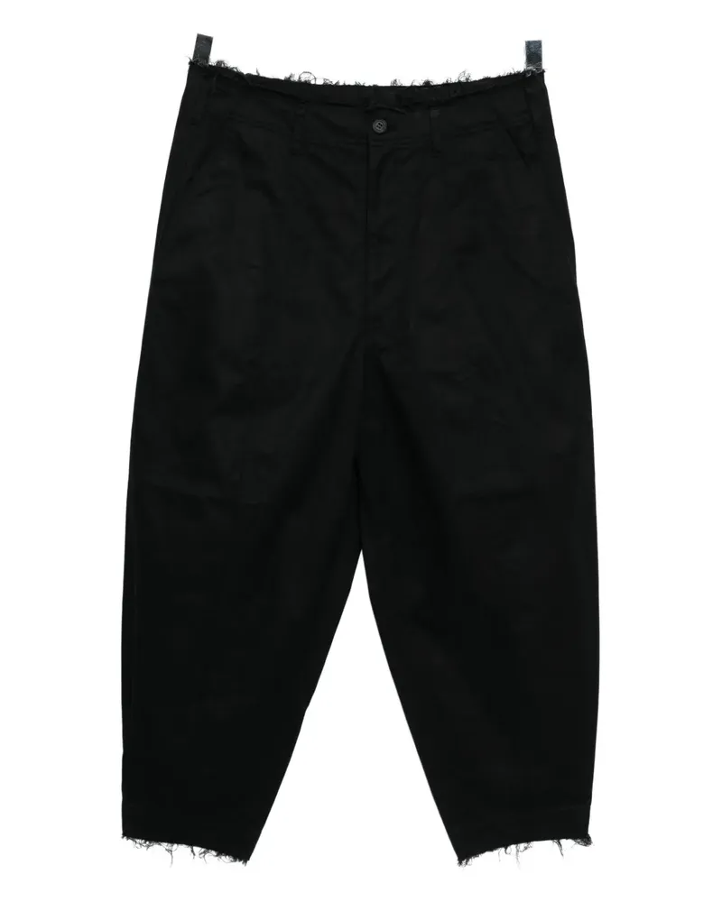 Comme des Garçons cotton tapered trousers - Schwarz Schwarz