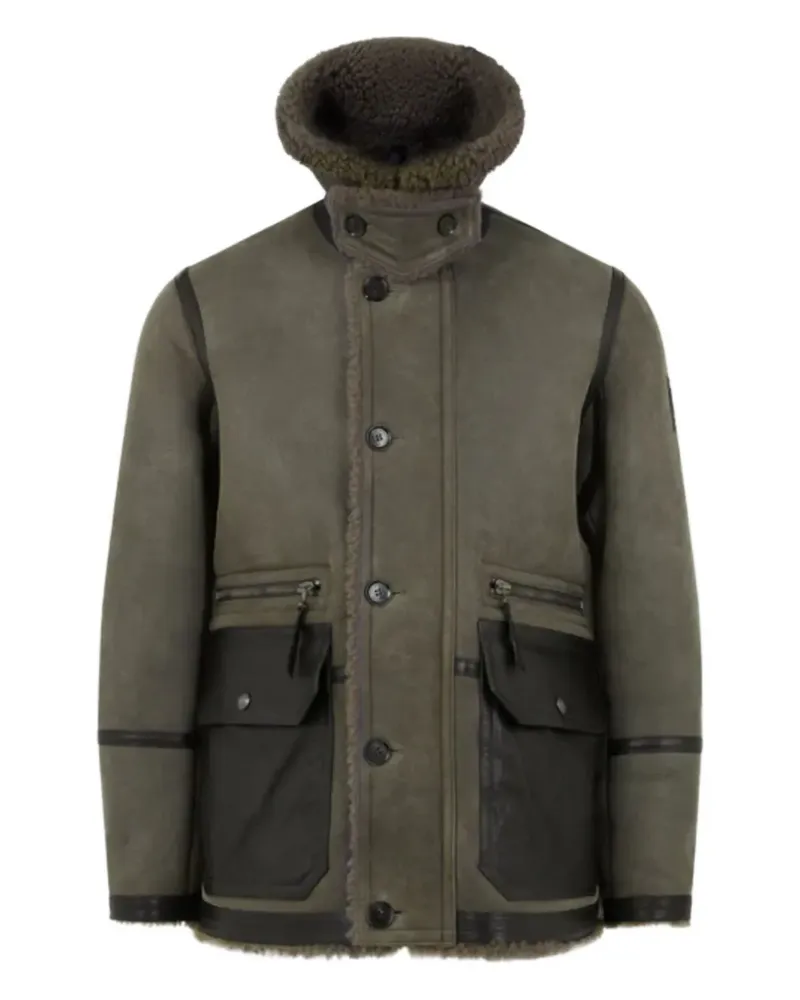 Belstaff Shearling Pocket Coat - Grün Grün