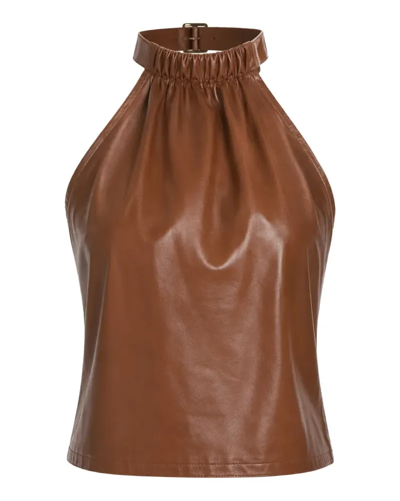 Yigal Azrouel Luna halterneck top - Braun Braun