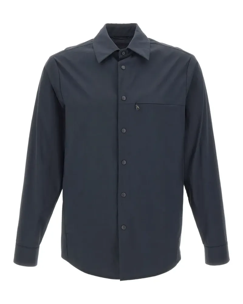 ASPESI snap-button chest-pocket shirt - Blau Blau