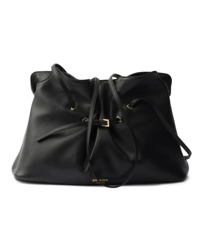 Prada Große Dada Tote Bag aus Nappaleder - Schwarz Schwarz