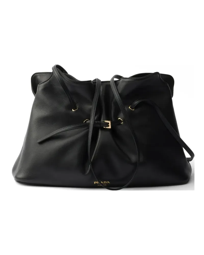 Prada Dada large nappa leather tote bag - Schwarz Schwarz