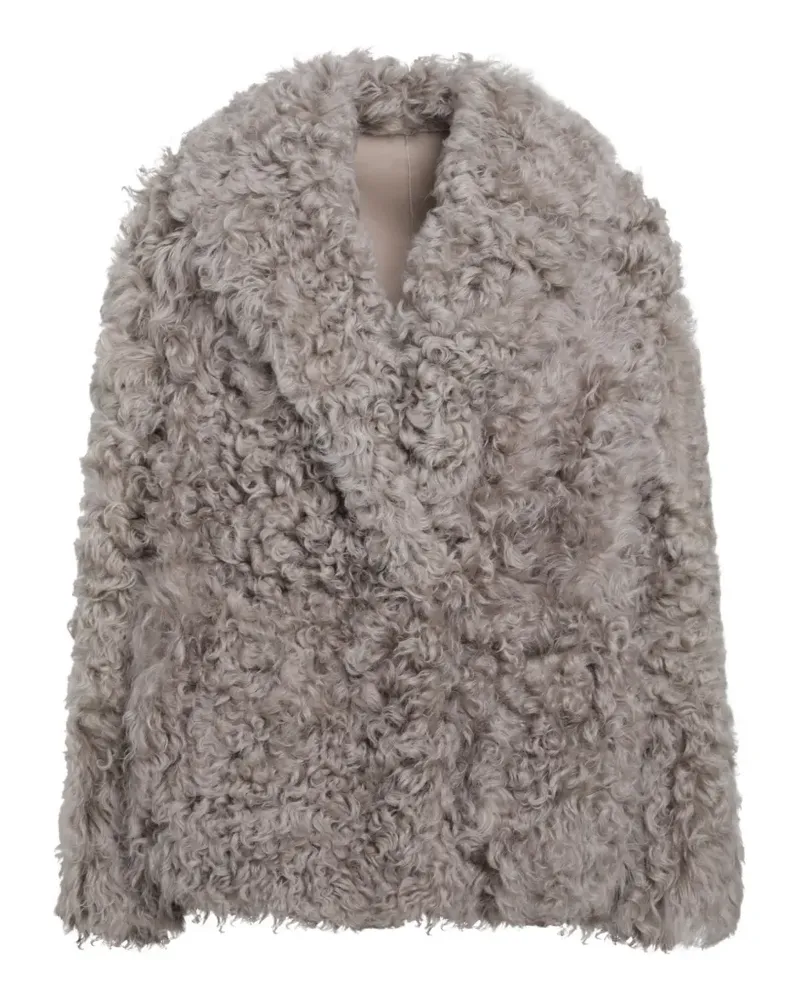 BLANCHA Cabanjacke aus Shearling - Grau Grau