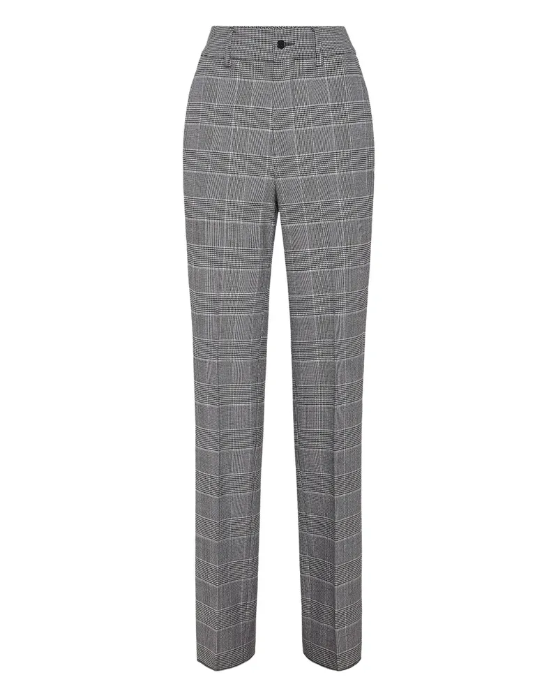 Philipp Plein Hose mit Prince of Wales-Muster - Grau Grau