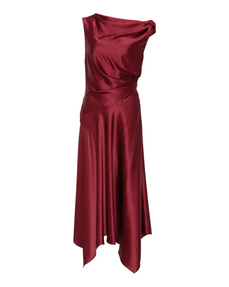 STAUD Portia Midikleid - Rot Rot