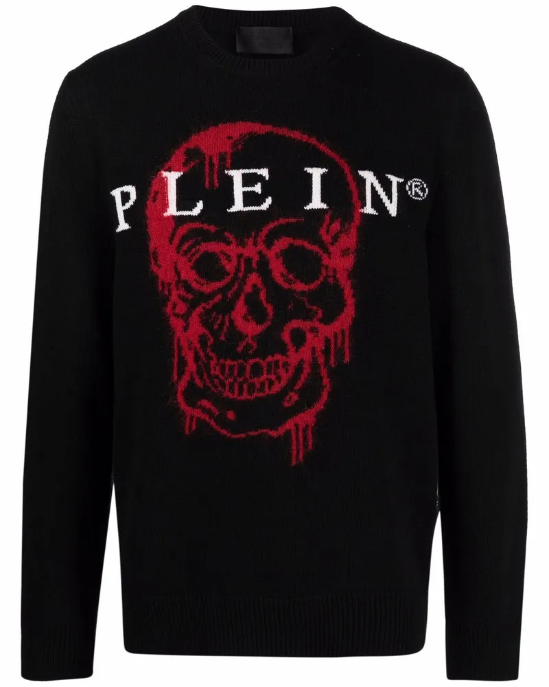 Philipp Plein Intarsien-Pullover - Schwarz Schwarz