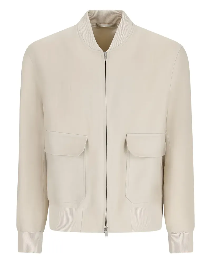 LARDINI Bomberjacke mit Klappentasche - Nude Nude