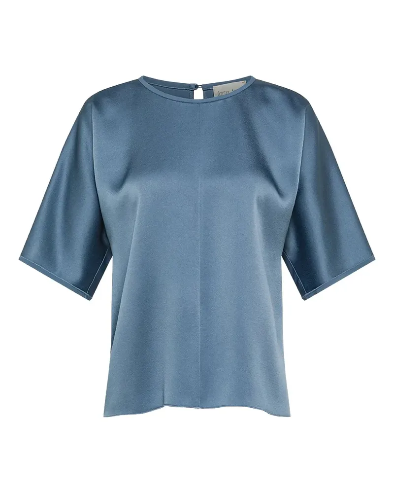 forte_forte short-sleeve top - Blau Blau
