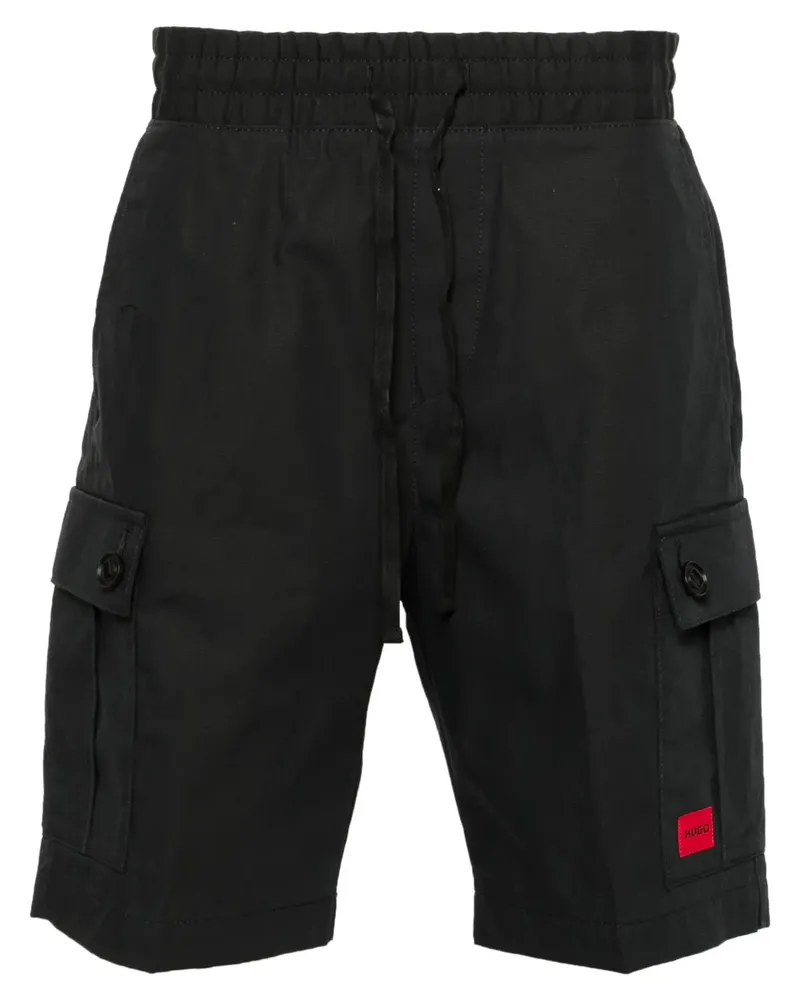 HUGO BOSS Cargo-Shorts mit Logo-Patch - Blau Blau