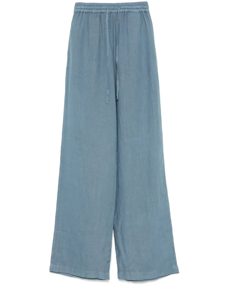 Fay Hose aus Leinen - Blau Blau