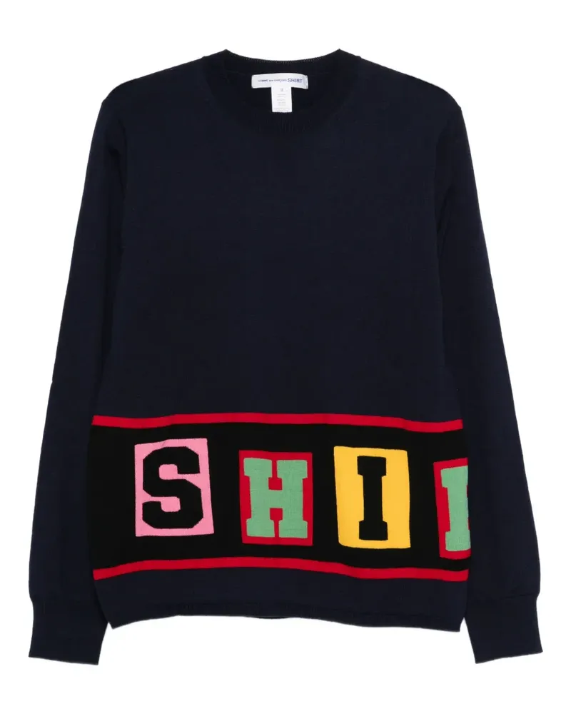 Comme des Garçons Pullover mit Rundhalsausschnitt - Blau Blau