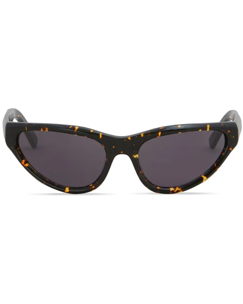 Marni Mavericks Sonnenbrille mit Logo-Print - Braun Braun