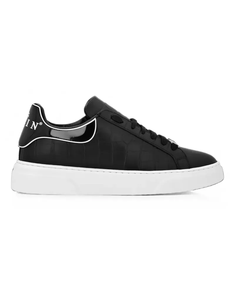 Philipp Plein Crocco Big Bang Runner Sneakers - Schwarz Schwarz