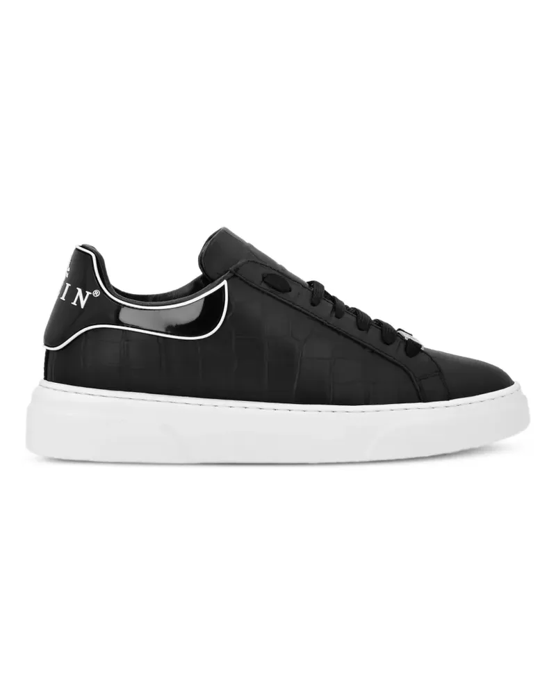 Philipp Plein Crocco Big Bang Runner Sneakers - Schwarz Schwarz