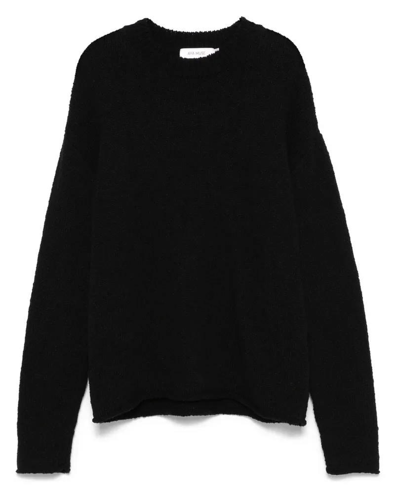 Aya Muse Pullover aus Baumwolle - Schwarz Schwarz