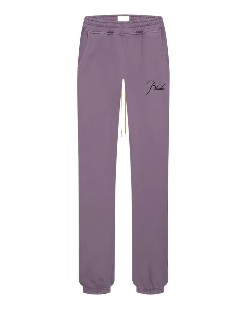 RHUDE logo-embroidered track pants - Violett Violett
