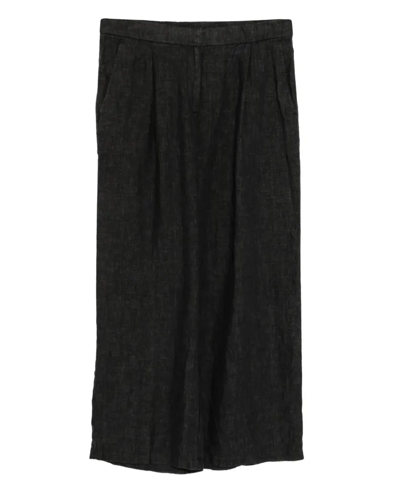Eileen Fisher Leinenhose mit weitem Bein - Grau Grau