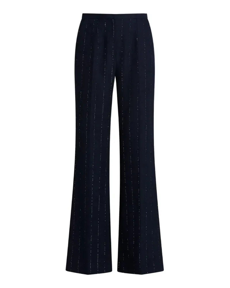 Kiton Schlaghose mit Pailletten - Blau Blau