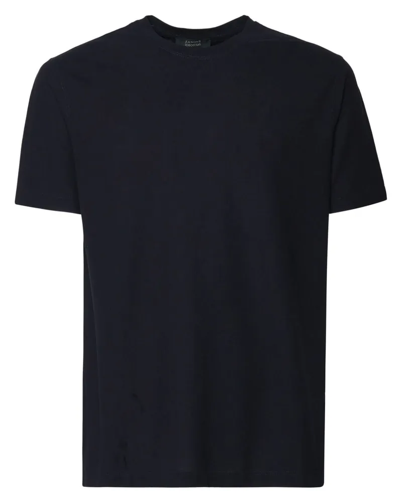 Zanone Klassisches T-Shirt - Schwarz Schwarz