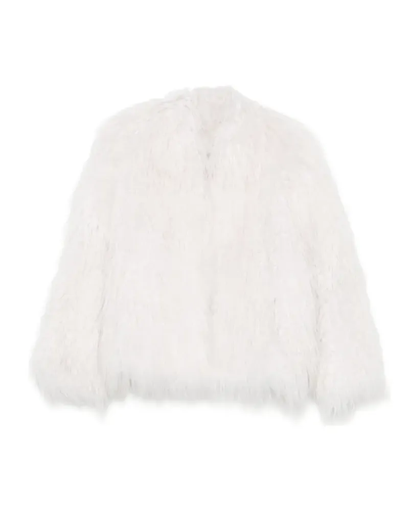 Liska Tibet-lamb jacket - Weiß Weiß