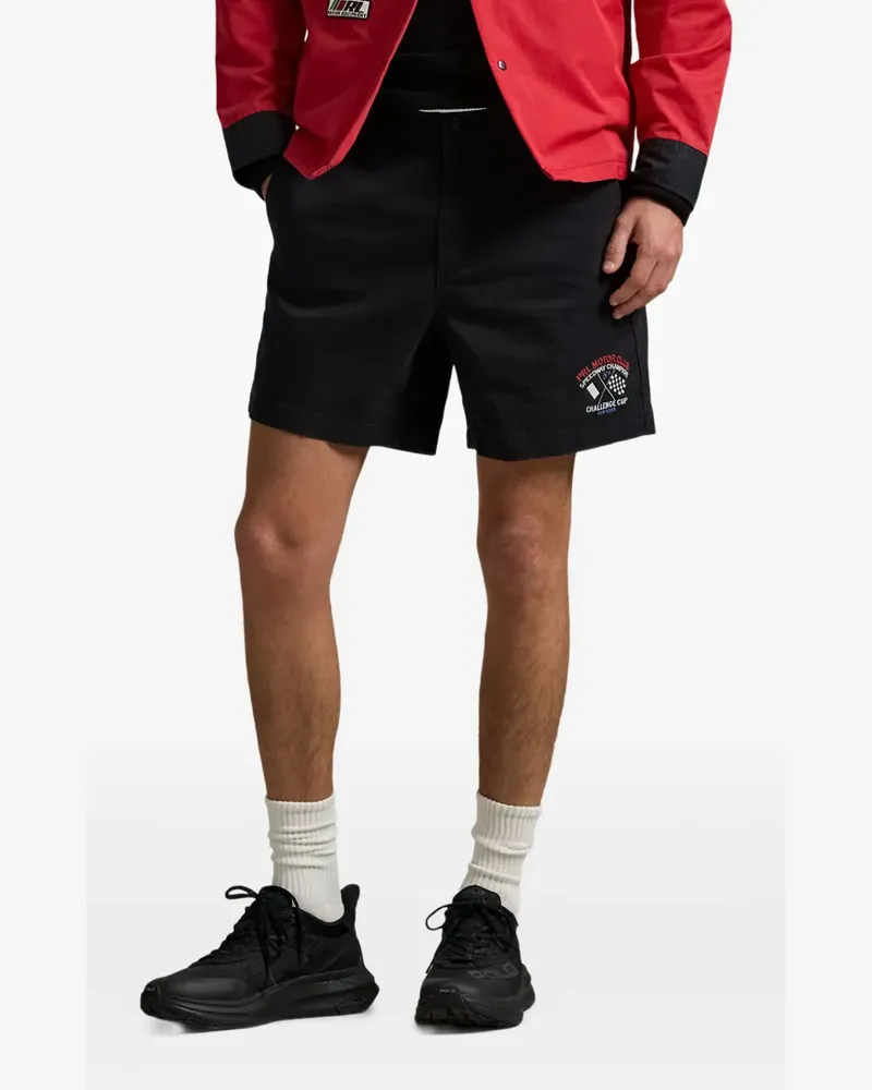 Ralph Lauren Shorts mit Motor Club-Stickerei - Schwarz Schwarz