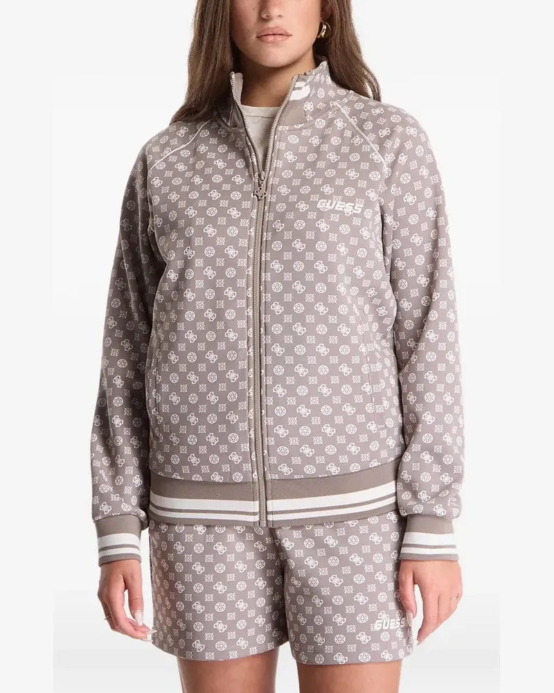 Guess full-zip Scuba sweatshirt - Braun Braun
