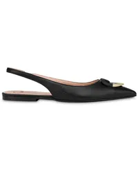 Moschino Slingback-Ballerinas Schwarz