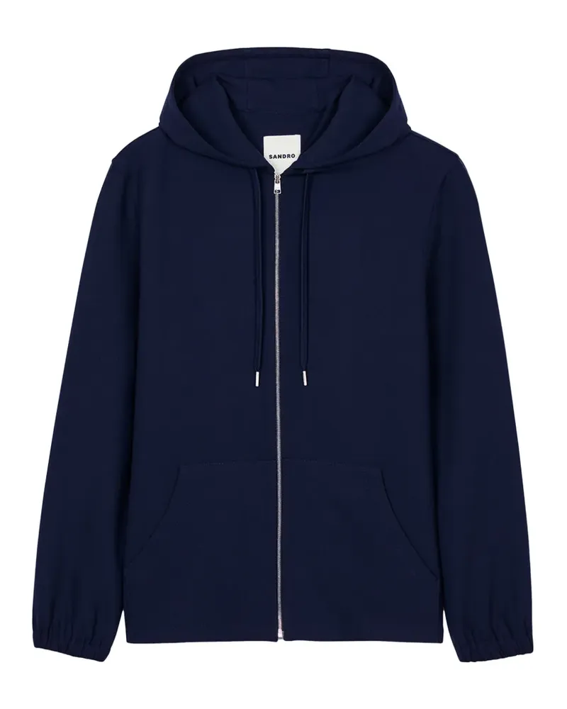 Sandro Kapuzenjacke mit Reißverschluss - Blau Blau