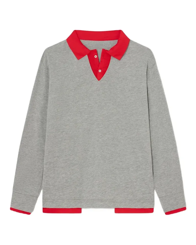 GIMAGUAS Luis layered-effect polo shirt - Grau Grau