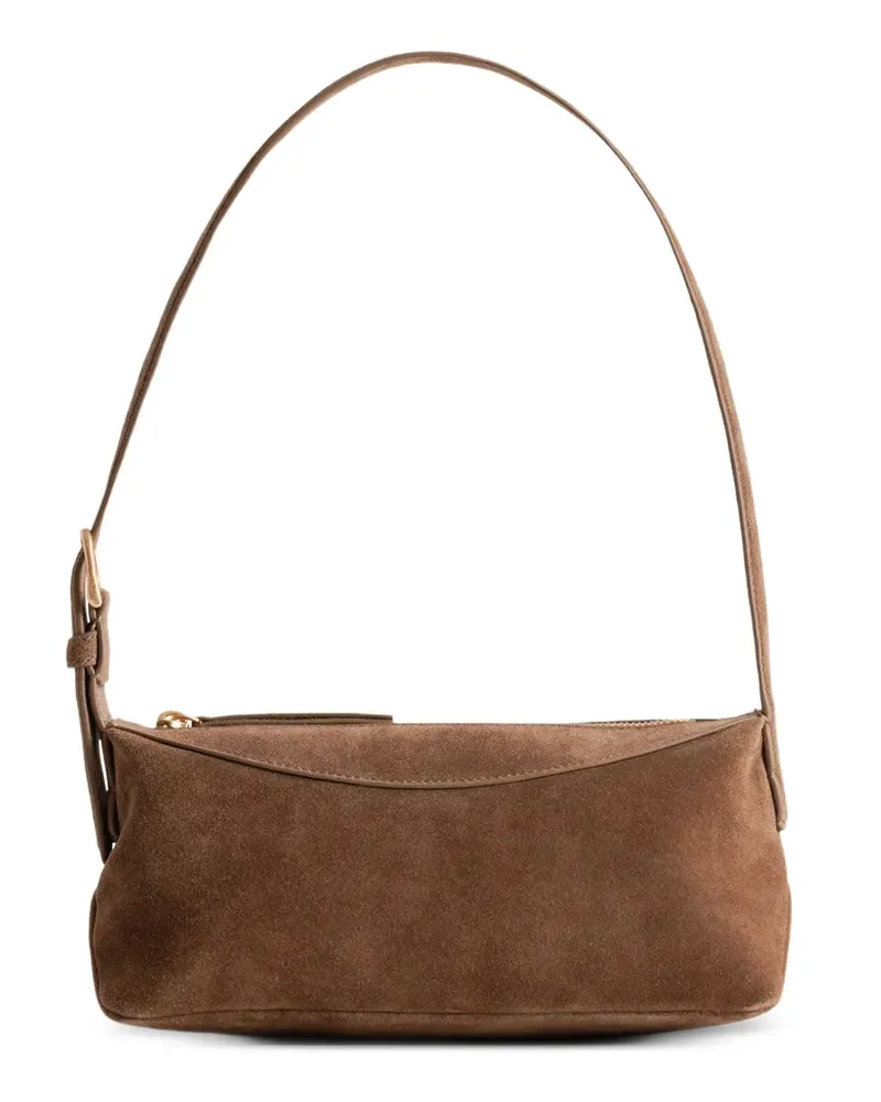 YU MEI Bobby suede shoulder bag - Braun Braun