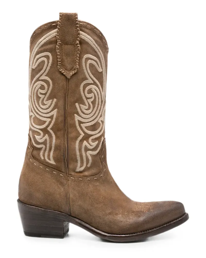 ERALDO Leon embroidered-design boots - Braun Braun