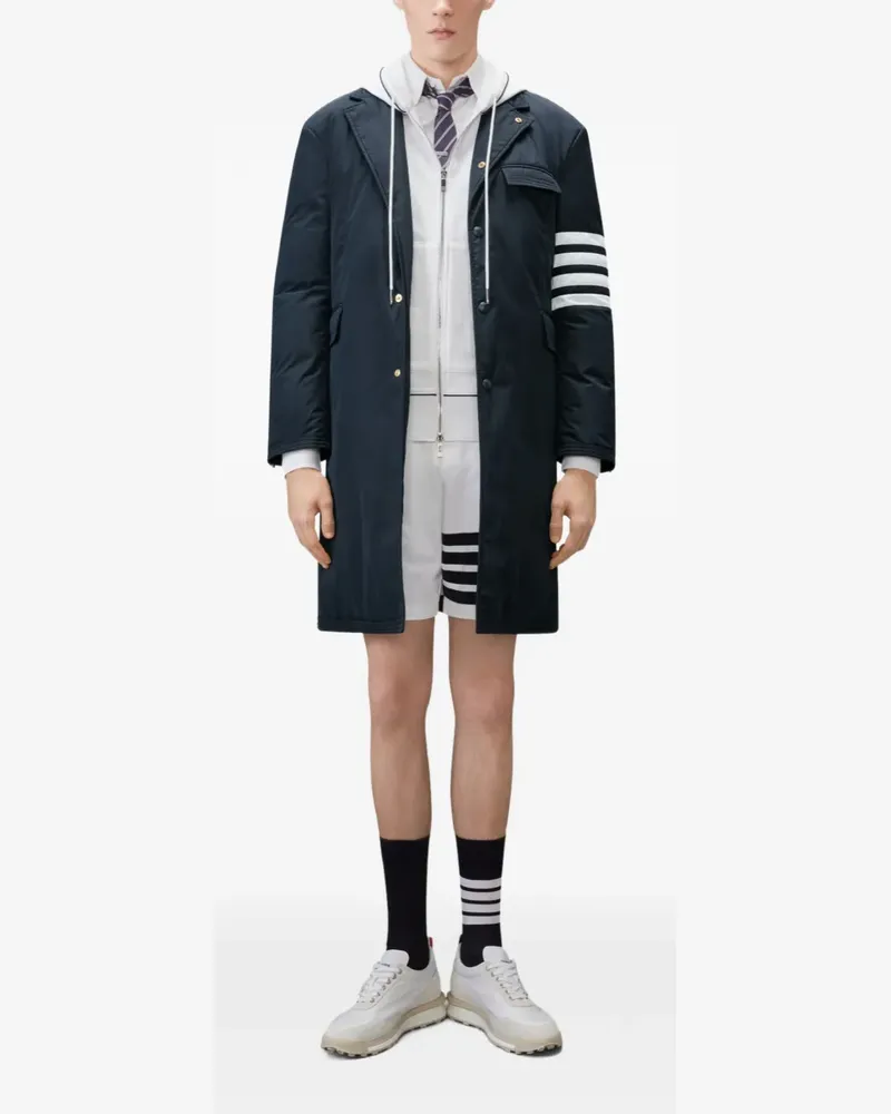Thom Browne Shorts mit Logo-Streifen - Weiß Weiß