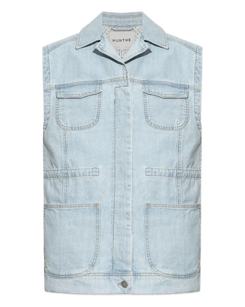 MUNTHE Weste aus Jeansstoff - Blau Blau