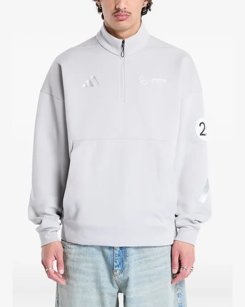 adidas x Mercedes AMG Petronas Formula One Team half-zip sweatshirt - Grau Grau