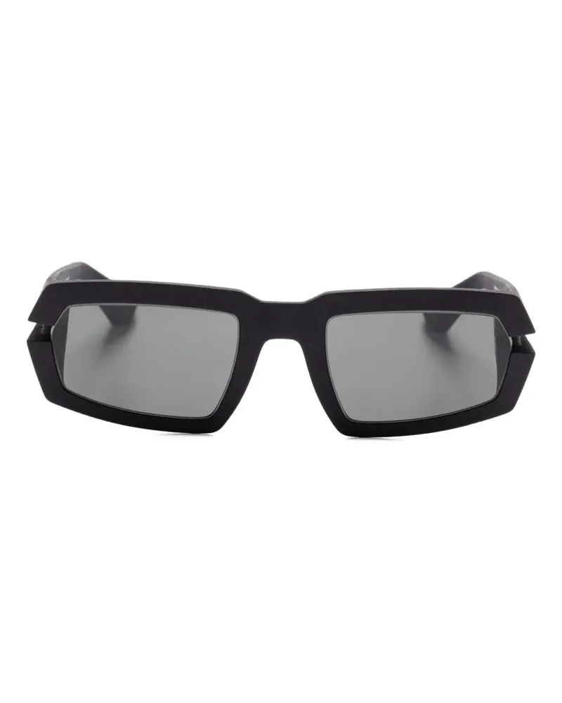 Mykita Incheon Sonnenbrille mit eckigem Gestell - Schwarz Schwarz