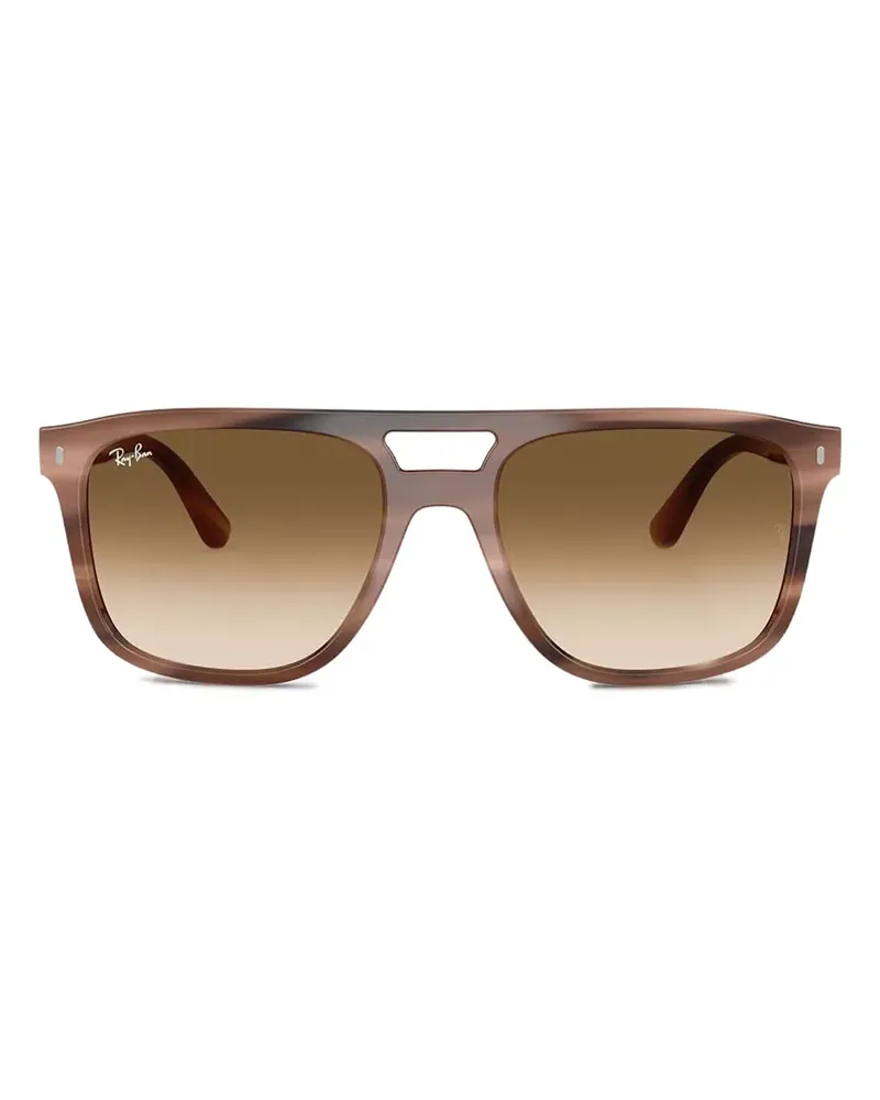 Ray Ban Sonnenbrille mit eckigem Gestell - Braun Braun