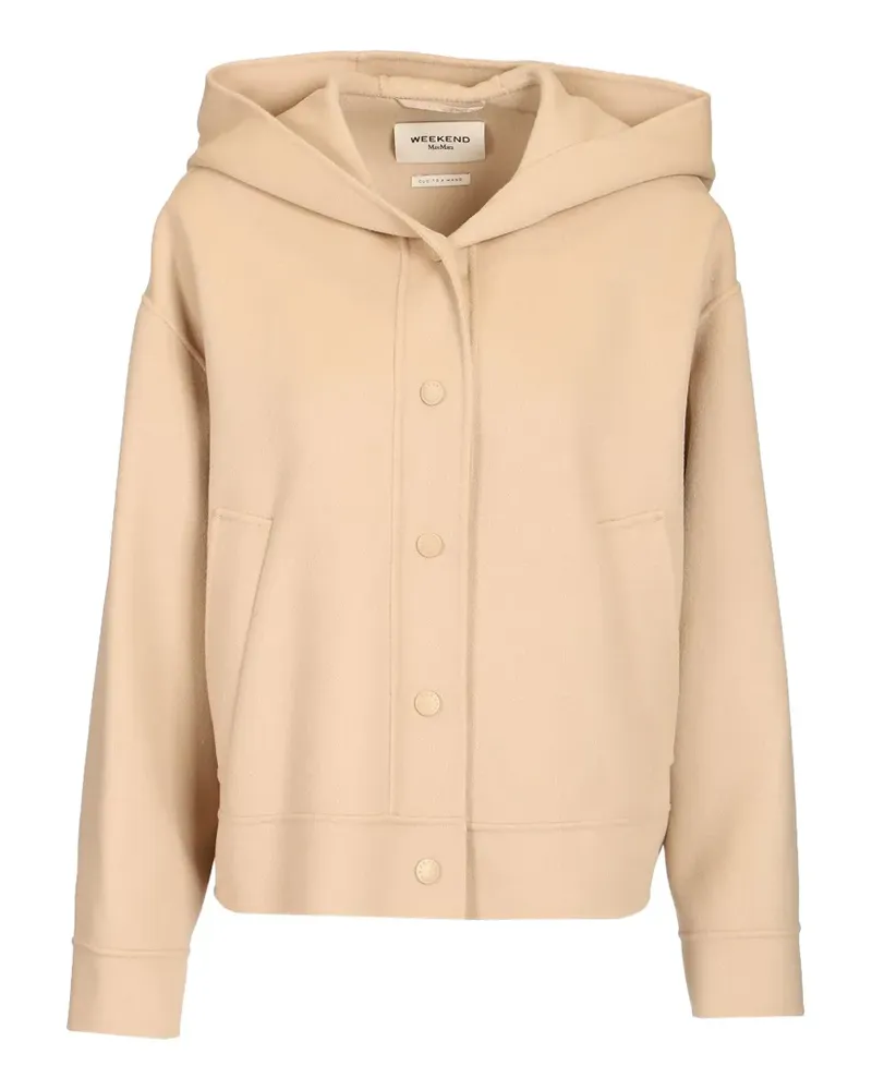 Max Mara hooded-neck jacket - Nude Nude
