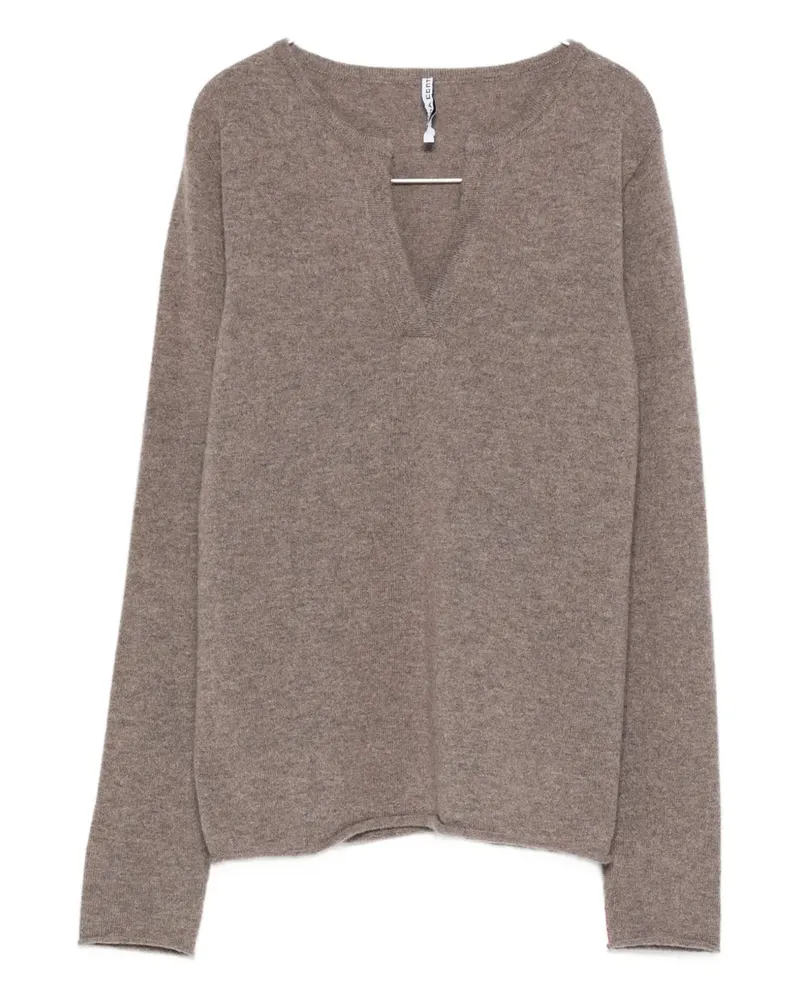 Liviana Conti Vania V-neck cashmere knitwear - Braun Braun
