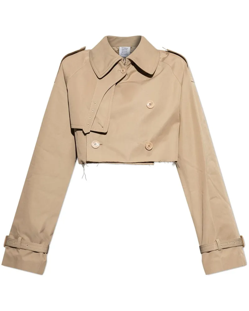 VETEMENTS Cropped-Jacke - Braun Braun
